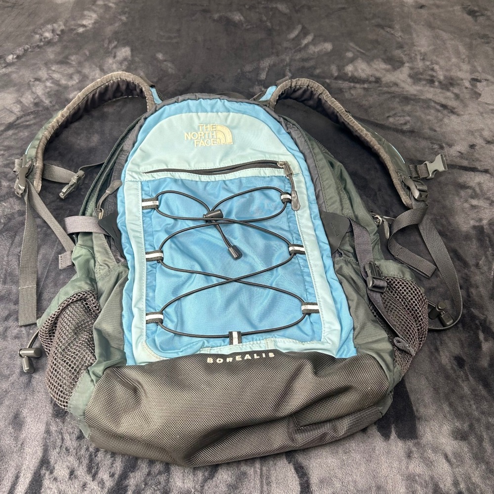The North Face Borealis Backpack Unisex OS Blue Grey Outdoor Laptop Bag B-050
